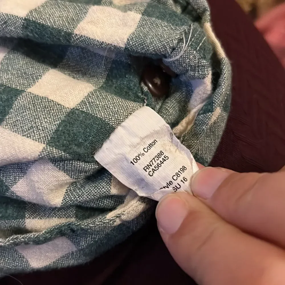 J crew plaid button up M‎